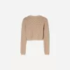 Pulover decupat rustic din tricot deschis Pulover decupat rustic din tricot deschis