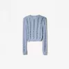 Pulover din tricot cablu Pulover din tricot cablu
