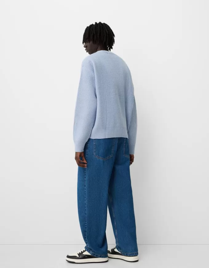 Pulover din tricot la dos Pulover din tricot la dos