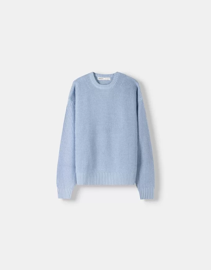 Pulover din tricot la dos Pulover din tricot la dos