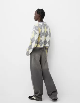 Pulover jacquard Argyle