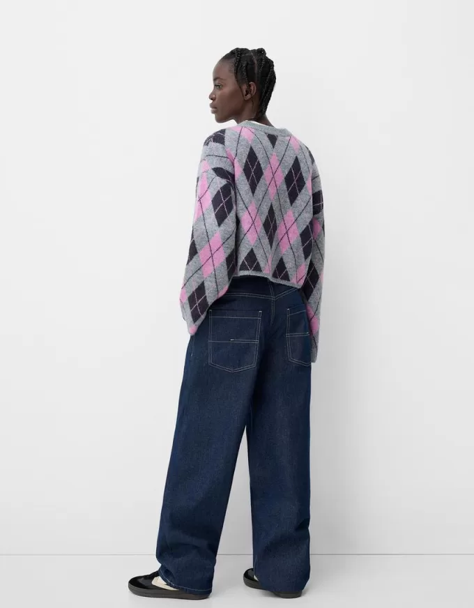 Pulover jacquard Argyle Pulover jacquard Argyle