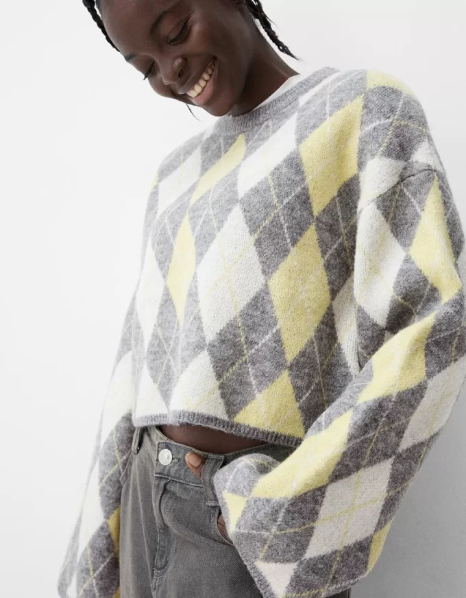 Pulover jacquard Argyle Pulover jacquard Argyle