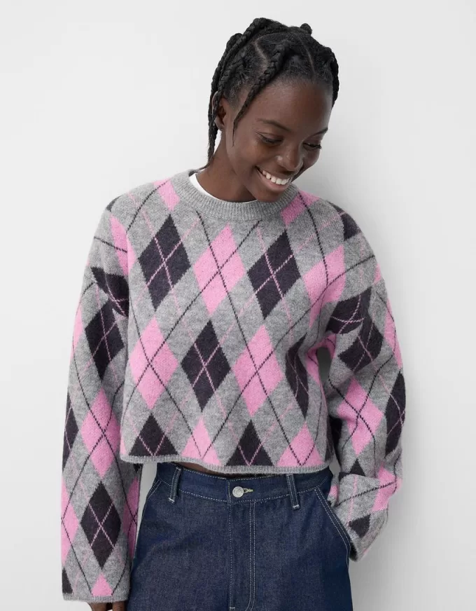 Pulover jacquard Argyle Pulover jacquard Argyle