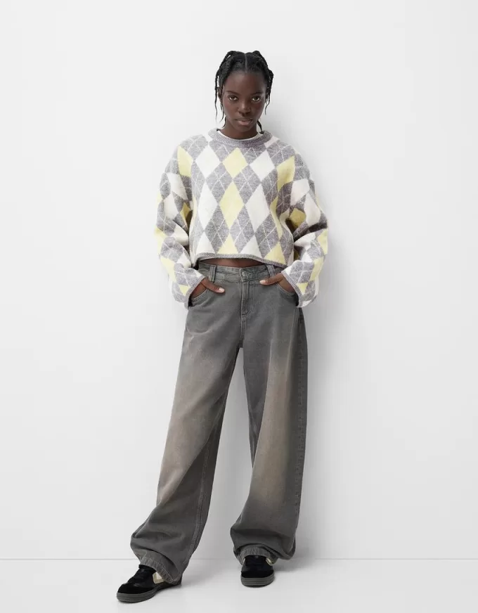 Pulover jacquard Argyle Pulover jacquard Argyle