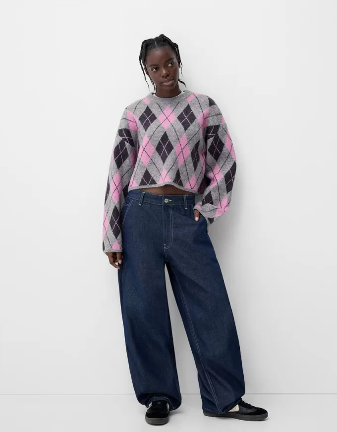 Pulover jacquard Argyle Pulover jacquard Argyle