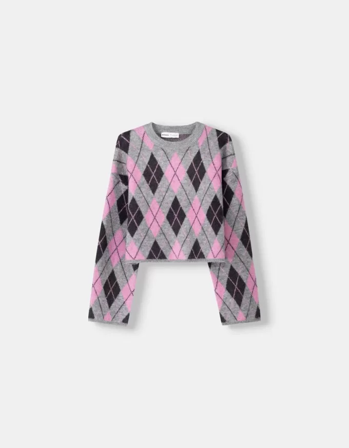 Pulover jacquard Argyle Pulover jacquard Argyle