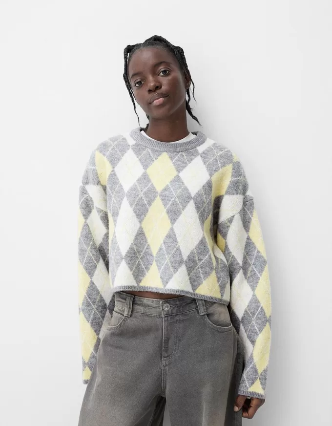 Pulover jacquard Argyle Pulover jacquard Argyle