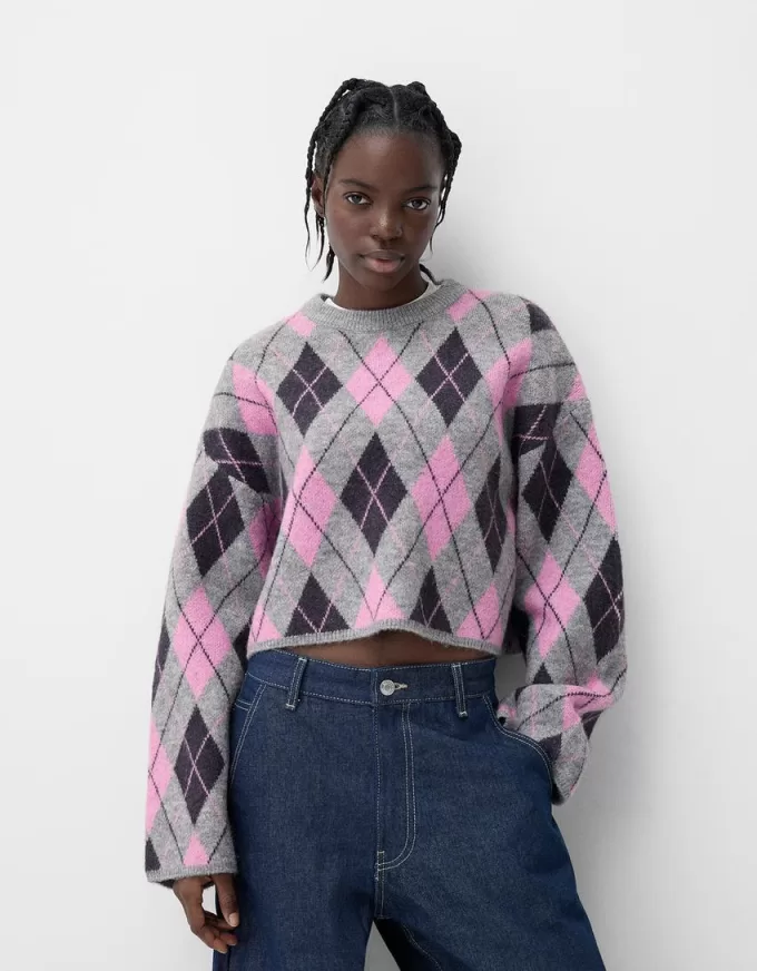 Pulover jacquard Argyle Pulover jacquard Argyle