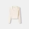 Pulover montat cu guler polo Pulover montat cu guler polo