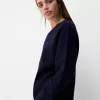 Pulover oversize cu decolteu în V Pulover oversize cu decolteu în V