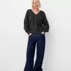 Pulover oversize cu decolteu în V Pulover oversize cu decolteu în V