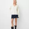 Pulover oversize cu decolteu în V Pulover oversize cu decolteu în V