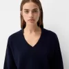 Pulover oversize cu decolteu în V Pulover oversize cu decolteu în V