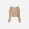Pulover rustic cu decolteu în V Pulover rustic cu decolteu în V
