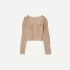 Pulover rustic cu decolteu în V Pulover rustic cu decolteu în V