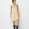 Rochie asimetrică cu detaliu elastic învârtit Rochie asimetrică cu detaliu elastic învârtit