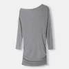 Rochie asimetrică cu mânecă lungă Rochie asimetrică cu mânecă lungă
