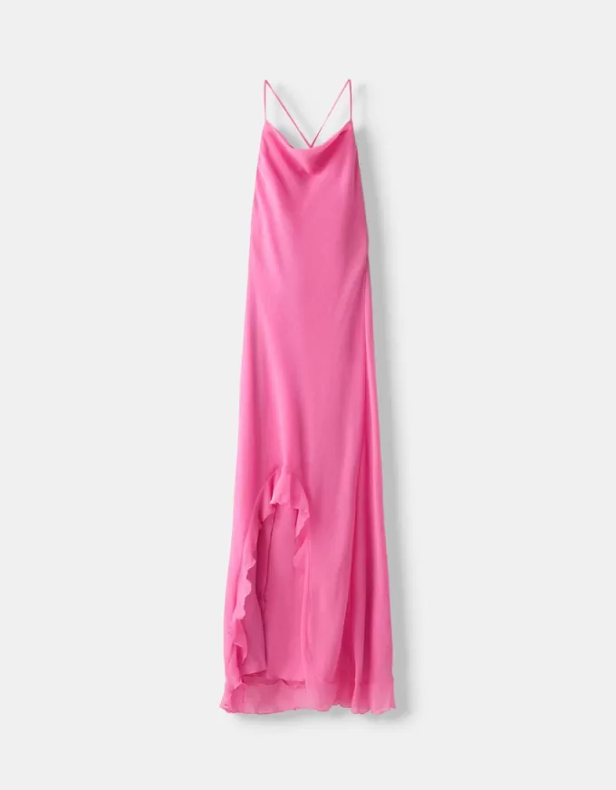Rochie asimetrică cu volan Rochie asimetrică cu volan