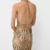 Rochie lungă din tul cu bretele Rochie lungă din tul cu bretele