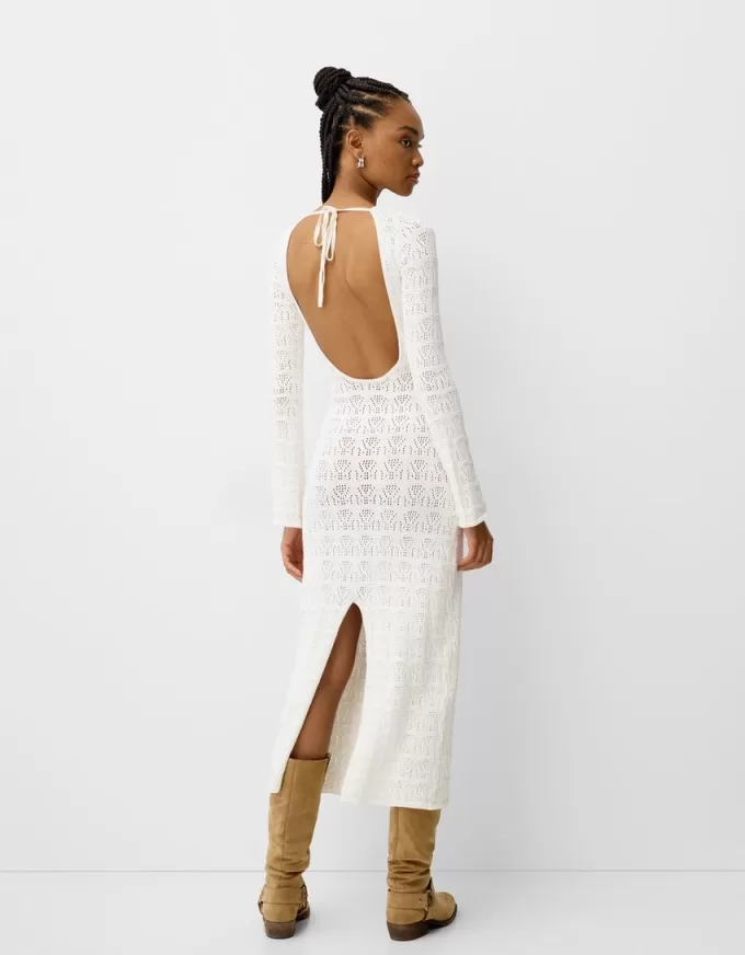 Rochie maxi ajurata rustica Rochie maxi ajurata rustica