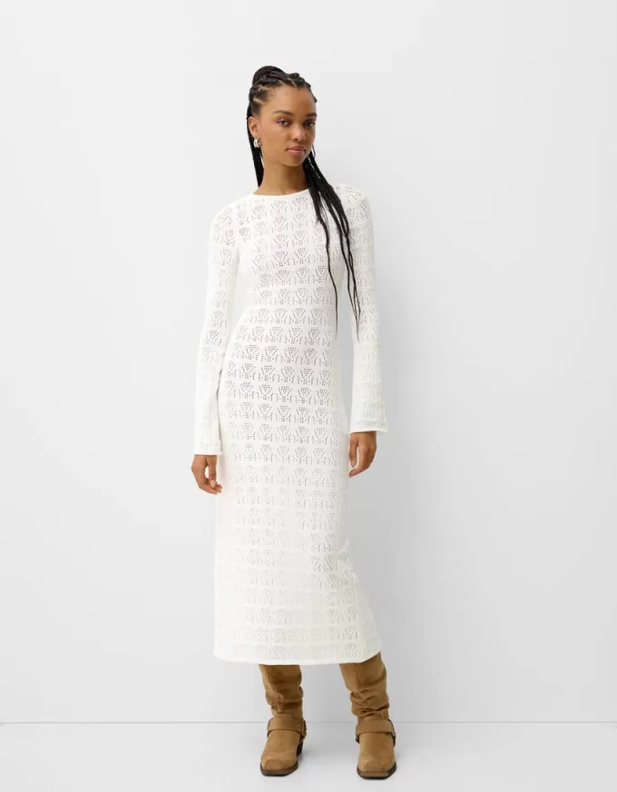 Rochie maxi ajurata rustica Rochie maxi ajurata rustica