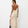 Rochie maxi cu dantela blonda Rochie maxi cu dantela blonda