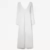 Rochie maxi cu decolteu în V la atingere moale Rochie maxi cu decolteu în V la atingere moale
