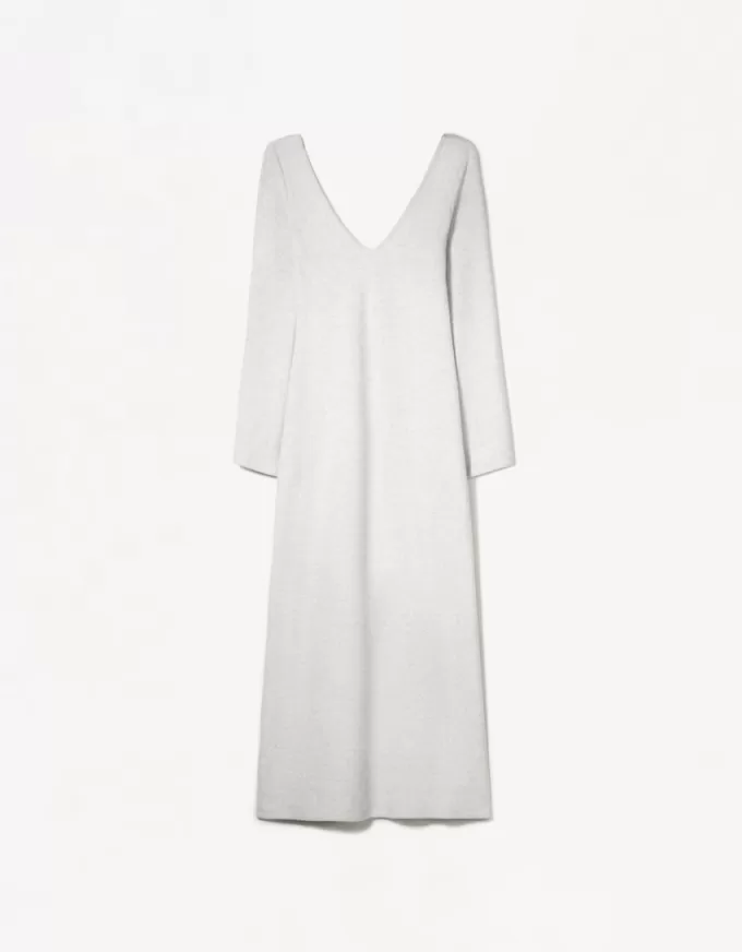 Rochie maxi cu decolteu în V la atingere moale Rochie maxi cu decolteu în V la atingere moale