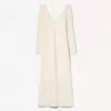 Rochie maxi cu decolteu în V la atingere moale Rochie maxi cu decolteu în V la atingere moale