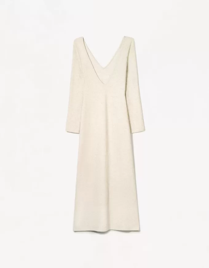 Rochie maxi cu decolteu în V la atingere moale Rochie maxi cu decolteu în V la atingere moale