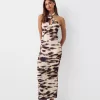 Rochie maxi cu decolteu incrucisat Rochie maxi cu decolteu incrucisat