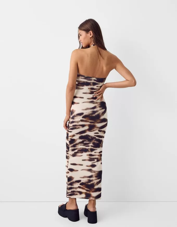 Rochie maxi cu decolteu incrucisat Rochie maxi cu decolteu incrucisat