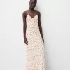 Rochie maxi din crepon cu bretele Rochie maxi din crepon cu bretele