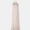 Rochie maxi din crepon cu bretele Rochie maxi din crepon cu bretele