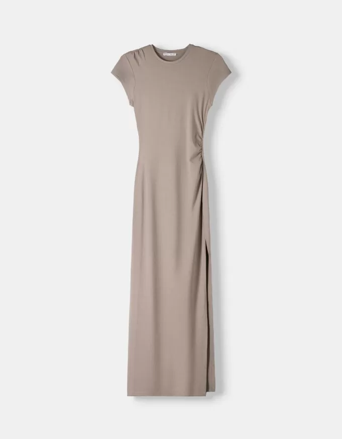 Rochie maxi strânsă, cu fantă laterală Rochie maxi strânsă, cu fantă laterală