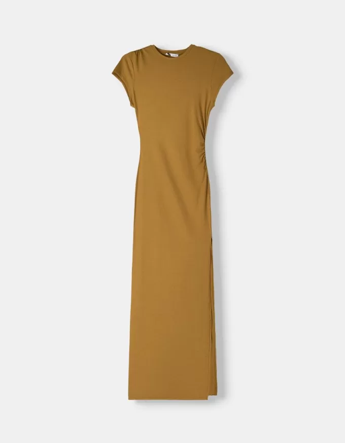 Rochie maxi strânsă, cu fantă laterală Rochie maxi strânsă, cu fantă laterală