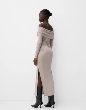 Rochie midi Bardot
