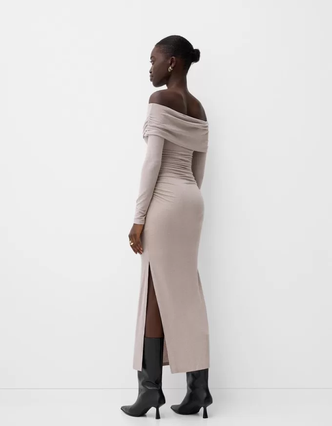 Rochie midi Bardot Rochie midi Bardot