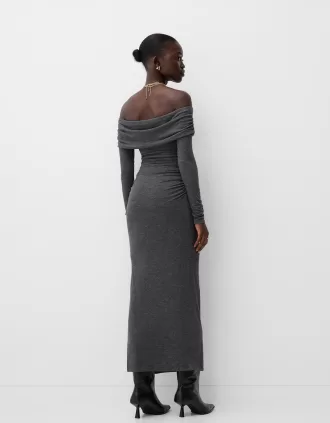 Rochie midi Bardot