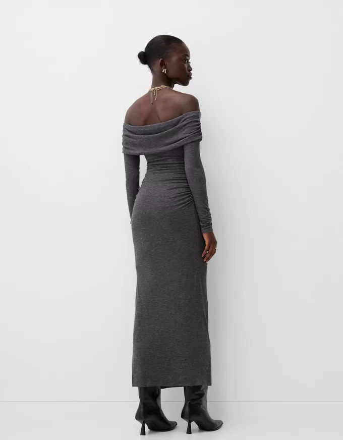 Rochie midi Bardot Rochie midi Bardot