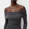 Rochie midi Bardot Rochie midi Bardot