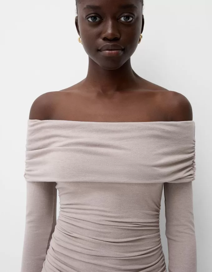 Rochie midi Bardot Rochie midi Bardot