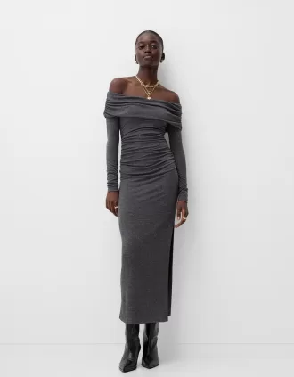 Rochie midi Bardot