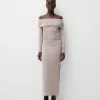 Rochie midi Bardot Rochie midi Bardot