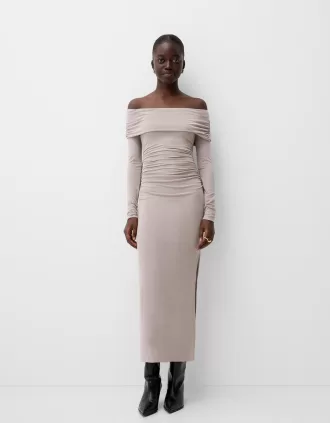 Rochie midi Bardot