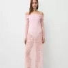 Rochie midi Disney Bambi cu decolteu Bardot din dantela Rochie midi Disney Bambi cu decolteu Bardot din dantela