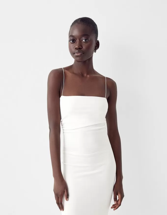Rochie midi Ponte di Roma cu bretele
