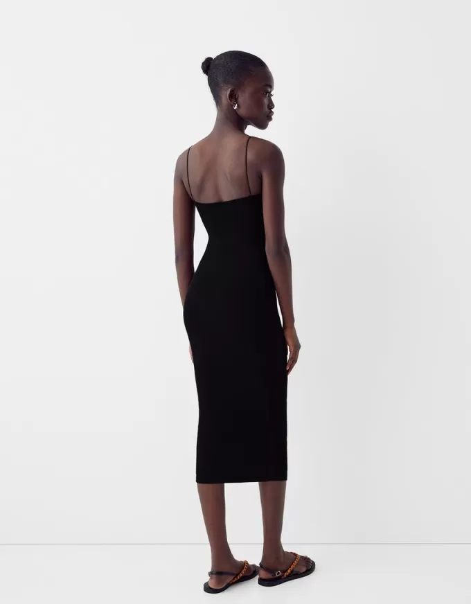 Rochie midi Ponte di Roma cu bretele