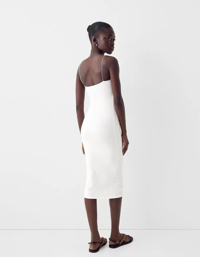 Rochie midi Ponte di Roma cu bretele